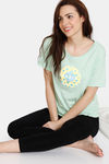 Zivame One Love Knit Cotton Top - Pastel Green — thumbnail 4